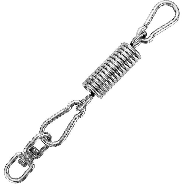 Zhedian Silla con Resortes, Resortes Giratorios De Acero con 2 Mosquetones Y Gancho Giratorio 361, Kit De Resortes Colgantes De Alta Resistencia para Sillas Hamacas De hasta 250 Kg Hy