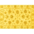 thumbnail image 1 of Ahgly Company Machine Washable Indoor Rectangle Oriental Yellow Traditional Area Rugs, 8' x 12', 1 of 4