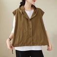 thumbnail image 2 of Timegard Womens Tank Tops Oversized Lightweight Button down Sleeveless Loose Outdoor Hoodie Jackets Tops, 2 of 8