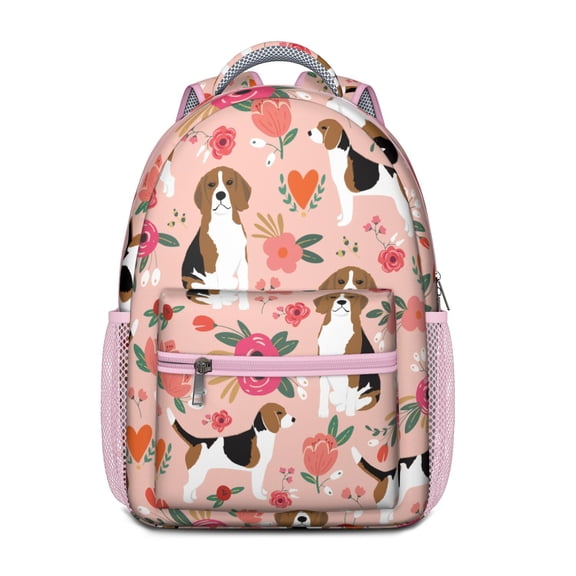 Funny Dog Themed Backpack – Adorable Dog Print School Bag with Bone and Tail Design for Animal Lovers