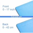 thumbnail image 3 of 11x17 Clipboard with Ruler Extra Large Clipboard Landscape Low Profile Clip 11 x 17 Clipping Board Plastic Blue Pack of 1, 3 of 9