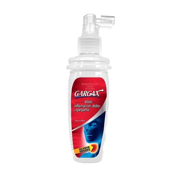 Gargax Benzocaína 2.5% 60 ml solución bucofaríngea