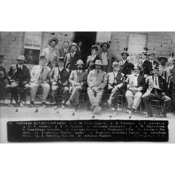 Official Photograph Of The Victors Of The Battle Of Juarez History (24 x 18)