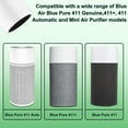 thumbnail image 5 of 411 Replacement Filter, Activated Carbon Filter for Blueair Blue Pure 411 Genuine, Blue Pure 411+,411 Auto & Mini Air Purifier, High Efficiency H13HEPA Filter (3 Pack), 5 of 7
