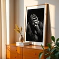 thumbnail image 3 of Gorilla - Photography Wildlife Black and White Animal Portrait Nature Moody Unframed Wall Art Print 32 x 48 inches, 3 of 60