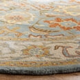 thumbnail image 4 of Safavieh Heritage Giles Oriental Wool Area Rug, Light Blue/Ivory, 10' x 10' Round, 4 of 10