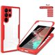 thumbnail image 3 of Funda de cuerpo completo para Samsung, carcasa protectora frontal y trasera de lujo, transparente, 360, para S24 S23 S22 Ultra S21 FE Plus A53 A52 A32 A34 A13 A23 A54 5G, 3 of 5