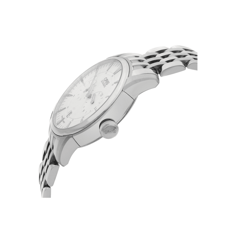 Oris Artelier Regulateur Steel Silver Dial Men Watch 01 749 7667 4051 07 8 21 77 Walmart
