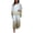 Brown, variant on ZenCart Summer Chiffon Gradient 2 Piece Set for Women Plus Size Crew Neck Top Wide-leg Pant Set Casual Loungewear Outfit