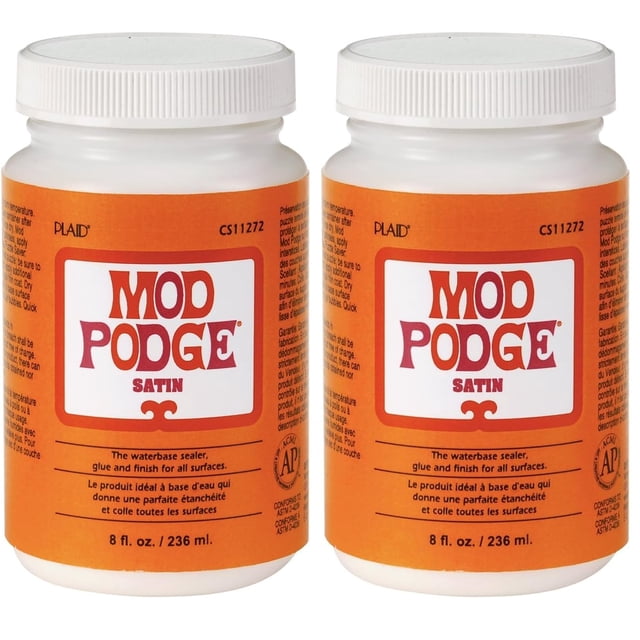 Sellador, pegamento, acabado satinado Mod Podge PLCS11272, 240 ml (paquete de 2)