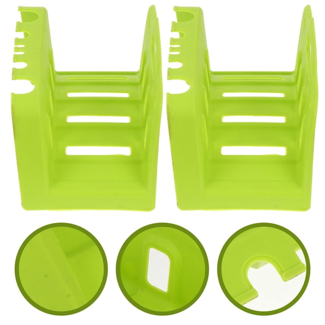 IFANLANDOR 2Pcs Hanging Water Pipe Storage Rack Plastic Hose Hanger Green Wall Mounted for Homeowners Shed Organization