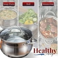 thumbnail image 7 of Alpine Cuisine Stainless Steel Dutch Oven Belly Shape 2 Quart - Dutch Oven Pot with Lid, Stove Top Cookware for Cooking, Comfortable Handles, Dishwasher Safe & Easy to Clean, 7 of 7