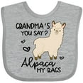 thumbnail image 3 of Inktastic Grandma's You Say Alpaca My Bags Boys or Girls Baby Bib, 3 of 4