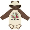 thumbnail image 3 of Inktastic Promoted to Big Sister with Flowers Girls Long Sleeve Baby Bodysuit, 3 of 5