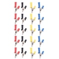 thumbnail image 3 of 5Set Test Leads Clips Brass PVC Car Battery Charging Tests Clamp with 4mm Jacks for Wires, 3 of 5