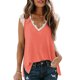 thumbnail image 1 of Pntutb moda mujer cuello redondo manga corta encaje tops camiseta camisetas sueltas cortas Pntutb Pntutb-2354, 1 of 5