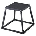 thumbnail image 1 of VEVOR Plyometric Jump Box, 18 Inch Plyo Box, Steel Plyometric Platform and Jumping Agility Box, Anti-Slip Fitness Exercise Step Up Box for Home Gym Training, Conditioning Strength Training, Black, 1 of 9
