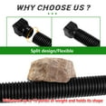 thumbnail image 4 of Wiher 2 Pack Flexible Rain Gutter Downspout Extensions,Drain Downspout Extender,Gutter Extension Flexible,Down Spout Drain Extension Pipes,Extendable from 21 to 60 Inches (Brown), 4 of 10