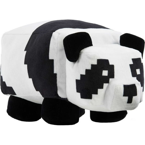 Minecraft Basic Plush Panda Stuffed Animal, Soft Doll Inspired by Video Game Character, 8 inch