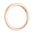 thumbnail image 2 of 1/5 Carat Channel Set Diamond Wedding Band Ring in 14K Rose Gold (Ring Size 4.25) (I1-I2 Clarity), 2 of 4