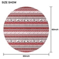 thumbnail image 6 of Red Christmas Folk Pattern Round Tablecloth 60"x60",Wrinkle Wipeable Table Cloth for Kitchen Dining Room Picnic Patio Party, 6 of 6