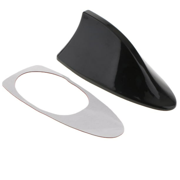 Antena de Techo Baoblaze Black Shark Fin Stereo Radio Ajuste FM AM Negro