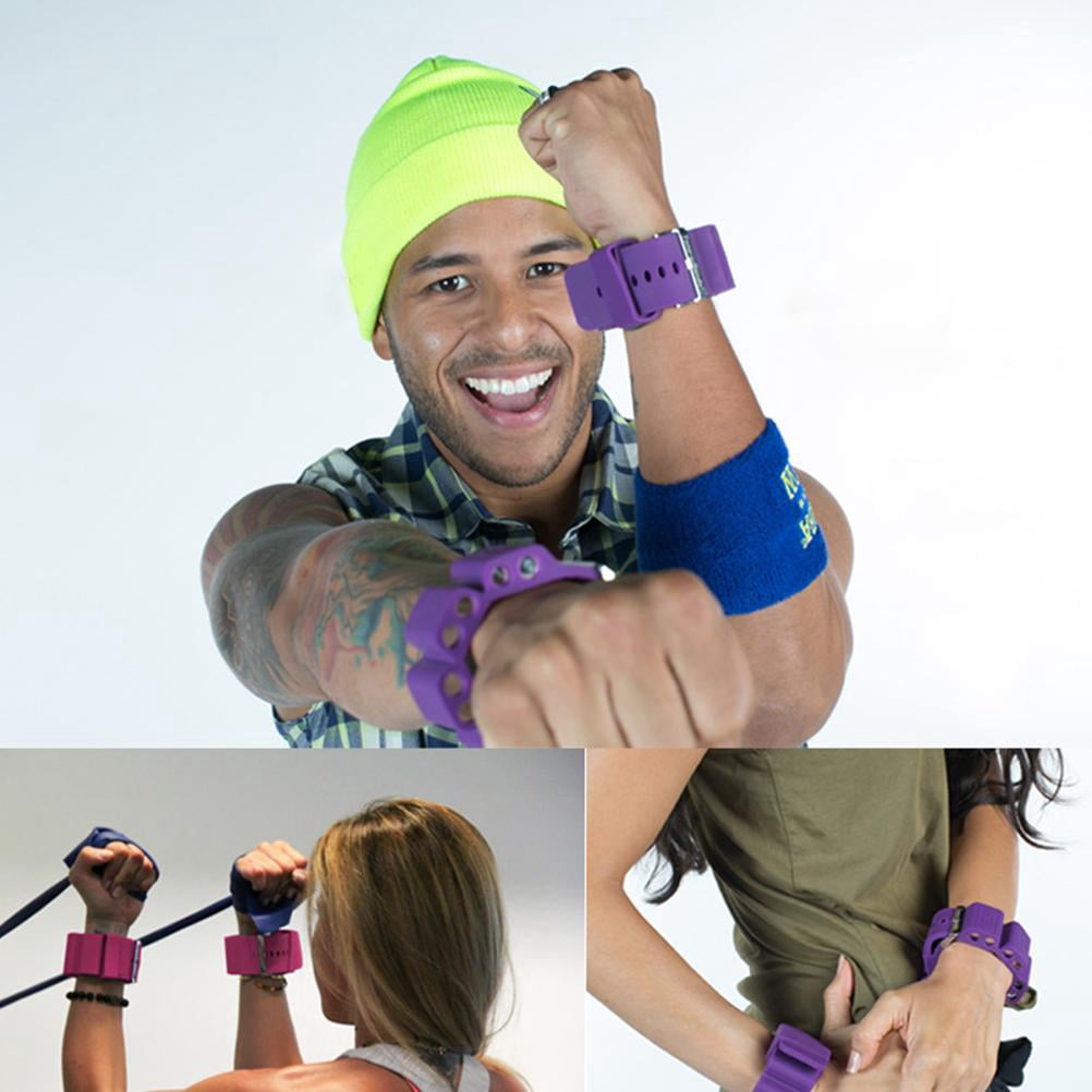 2Pcs Adjustable Wrist Weights Wearable Wrist Ankle Weights Bracelet for Exercise Jogging Yoga Gymnastics Aerobics Pilates
