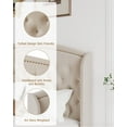thumbnail image 6 of CREATIVE HOBBIES Queen Size Bed Frame, Upholstered Platform Bed with Wingback Headboard, Heavy Duty Button Tufted Bed Frame with Wood Slat Support, Easy Assembly, No Box Spring Needed, 6 of 7