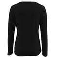 thumbnail image 5 of Lroplie Going Out Tops for Women Womens Tops Long Sleeve Undershirt Solid Travel Cute Tops O Neck Slim Fit Tshirts Shirts Blouse Womens Shirt Black 2023 XXXXXL, 5 of 5