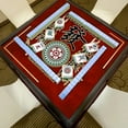 thumbnail image 3 of Mahjong Mat 27.5 x 27.5 Inches, Anti Slip Noise Reduction Table Cover, Board Game Mat Mahjong Table Mat Table Game Accessories, Mahjong Tablecloth for Mahjong Paigow Poker, 3 of 6