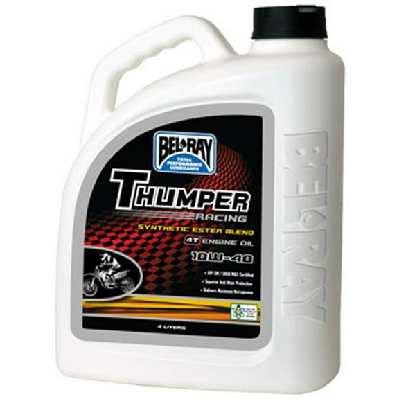 Bel-Ray Thumper Racing Synthetic Blend 4-Stroke Motor Oil 10W-40 4 Liter