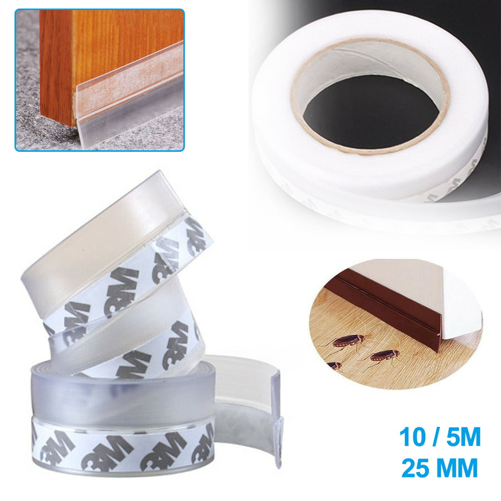 Silicone Self Adhesive Door Sealing Tape Window Gap Sealing Strip Windproof NEW