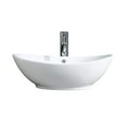 thumbnail image 3 of Modern Ceramic Oval Vessel Bathroom Sink with Overflow, 3 of 3