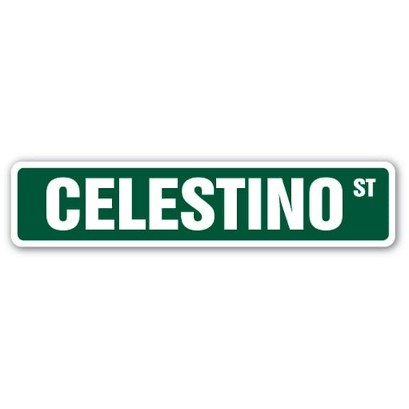 CELESTINO Street Sign Childrens Name Room Sign | Indoor/Outdoor |  36" Wide