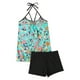 thumbnail image 2 of Traje de baño de bikini con espalda abierta y cintura alta sexy con estampado dividido para mujer de verano Fridja  nalpqowj55855, 2 of 5