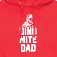 thumbnail image 3 of Instant Message - Dinomite Dad  - Men's Pullover Hooded Fleece Sweatshirt, 3 of 6