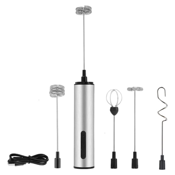 Handheld Milk Frother for Coffee Rechargeable Drink Mixer 3 Speed Electric