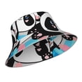 thumbnail image 2 of Kdxio Reflective Bucket Hat - Panda Cute Pink Hearts Print Bucket Hat for Men,Women, 2 of 9