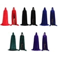 thumbnail image 2 of yingyy Cloth Black Red Velvet Cape Long And Spacious For Halloween Costume Easy To Clean Unique Style black, 2 of 6