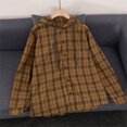 thumbnail image 6 of Hoodies for Men Sun Protection Lightweight Hoodie Button Down Plaid Long Sleeve Fall Sweatshirt M, 6 of 6