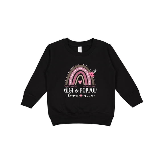 Inktastic Gigi and Poppop Love Me Rainbow Toddler Sweatshirt