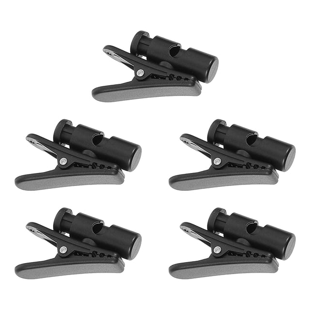CHICHUMID 5Ud Clips Para Auriculares Color Negro Fijador De Cable Para Uso Diario