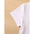 thumbnail image 4 of Adorable Turtle Print Girls' White T-Shirt - Soft, Durable Polyester, Short Sleeve, Round Neck - Perfect for Summer Outdoor Activities & Casual Wear, 4 of 6