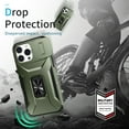 thumbnail image 3 of Fashion Case with Holder Stander Kickstand Drop Resistant Shockproof Case For iPhone 16 Pro (6.3inch), 3 of 7
