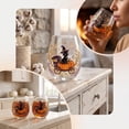 thumbnail image 5 of Twfbrm Halloween Wine Glass, 3D Handmade Creative Drinking Cups with Stemless, Creative Bar Glass with Black Cats Witch And Pumpkin Designs, Funny Clear Tumbler Cup for Home, Party Decorations, 5 of 6