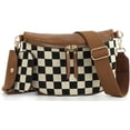 thumbnail image 1 of LHSHIDU 2 Pcs Checkered Crossbody Bags for Women Bum Bag Checkered Cross Body Sling Backpack Satchels Shoulder Wallet Purses, 1 of 7