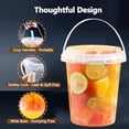 thumbnail image 4 of Seaux à Boisson 10/20/30 Pcs avec Couvercles et Pailles, Gobelets de Fête Transparents Réutilisables 24oz en Plastique, Gobelets de Fête Robustes et Sûrs pour les Aliments pour Anniversaire, Pique-Nique, Fête à la Plage, 4 of 7