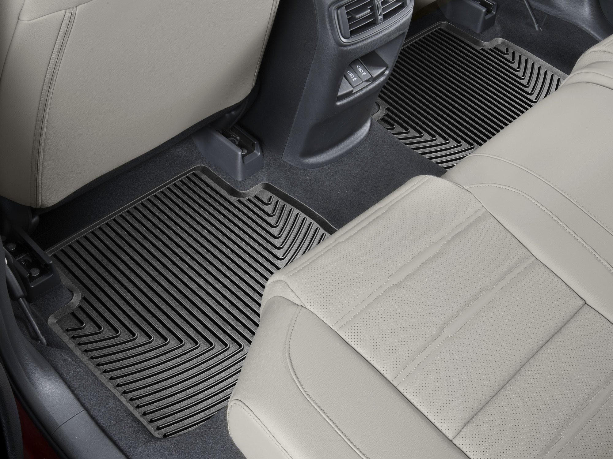 WeatherTech All-Weather Floor Mats compatible with Honda CR-V, CR-V Hybrid - 2nd Row, Black
