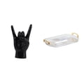 thumbnail image 1 of Estatua del gesto de la roca,Estatuas y figuras de dedos con gestos de música rock,Esculturas de resina con estantes modernos y creativos,Bandeja de almacenamiento,Bandeja rectangular para, 1 of 8