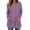Purple, variant on cocolona Oversized Sweaters for Women Solid Color Long Sleeve Casual Crew Neck Tops Tunic Loose Blouses With Pockets